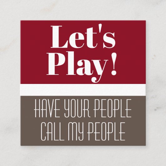 Kaart voor afspeeldatum kind Modern & Fun Vierkante Visitekaartje (Voorkant)