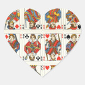 " Kaart voor afspelen" Hart Sticker (Voorkant)