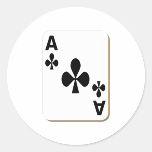 Kaart voor afspelen van clusters ronde sticker (Voorkant)