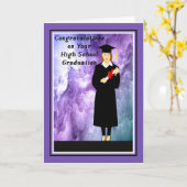 Kaart voor Afstuderen op de middelbare school voor (Gele Bloem)