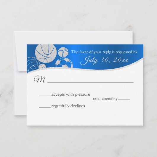 Kaart voor antwoord op sportthema's (Voorkant)