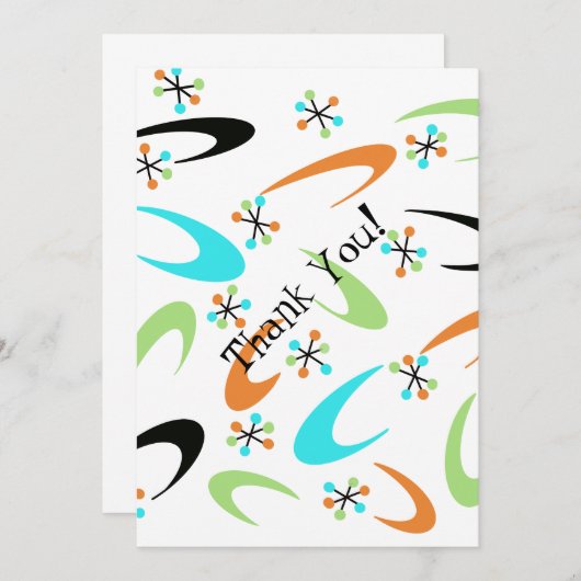 Kaart voor atoomdank, midden eeuw (Voorkant / Achterkant)