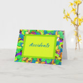 Kaart voor auto-ongevallen, helder en goedkoop (Gele Bloem)