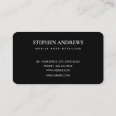 Kaart voor automatische reparatie van automatische visitekaartje (Achterkant)