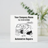 Kaart voor autoreparaties (Staand voorkant)