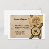 Kaart voor  avontuurlijke bruiloft v5 (Voorkant / Achterkant)