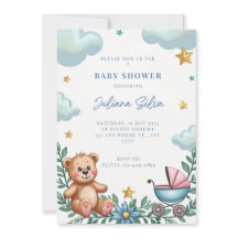 kaart voor babyfeestje