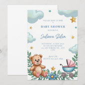 kaart voor babyfeestje (Voorkant / Achterkant)