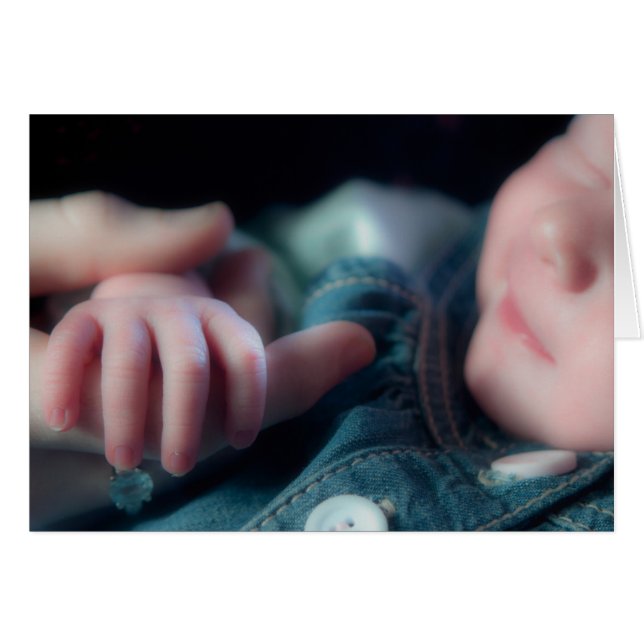 Kaart voor baby's hand (Voorkant Horizontaal)