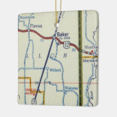 kaart voor Baker MT Keramisch Ornament (Links)