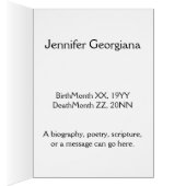 Kaart voor basis- en persoonlijke gepersonaliseerd (Binnen (Rechts))