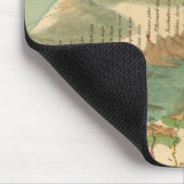 Kaart voor bergen en rivieren muismat (Hoek)