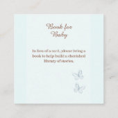 Kaart voor berichtenbehuizing baby shower Book (Achterkant)