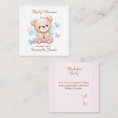 Kaart voor berichtenbehuizing baby shower Book (Voorkant / Achterkant)