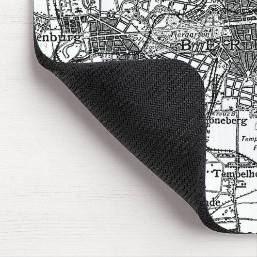 Kaart voor Berlijn en omliggende gebieden (1911) Muismat (Hoek)