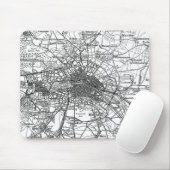 Kaart voor Berlijn en omliggende gebieden (1911) Muismat (Met muis)