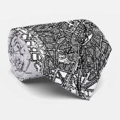 Kaart voor Berlijn en omliggende gebieden (1911) Stropdas (Opgerold)