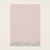 Kaart voor bezorgen beeldscherm | Blush roze babyl (Achterkant)