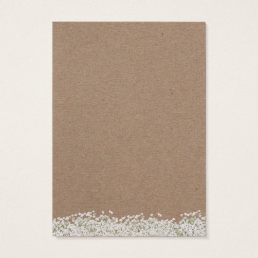 Kaart voor bezorgen beeldscherm | Rustic Kraft Bab (Achterkant)