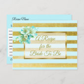 Kaart voor blauwe en goudbruinbruin bruinkoolbruin (Voorkant / Achterkant)