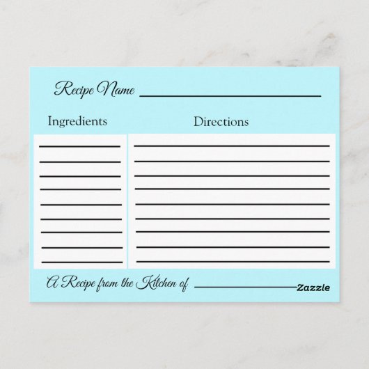 Kaart voor blauwe en goudbruinbruin bruinkoolbruin (Achterkant)