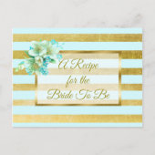 Kaart voor blauwe en goudbruinbruin bruinkoolbruin (Voorkant)