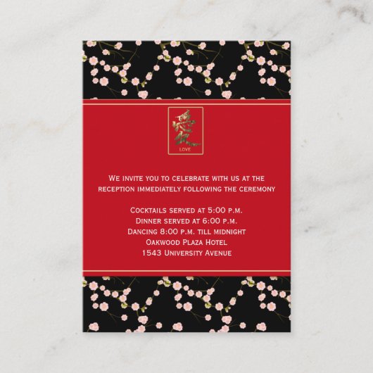 Kaart voor bloesems voor zwarte en rode kersen (Voorkant)