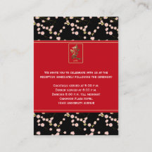 Kaart voor bloesems voor zwarte en rode kersen