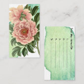 Kaart voor botanisch schrijven (Voorkant / Achterkant)