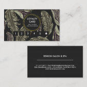  kaart voor botanische logo's op eilanden klantenkaartje (Voorkant / Achterkant)