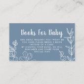 Kaart voor botanische mosterdblauw boekaanvraag (Voorkant)