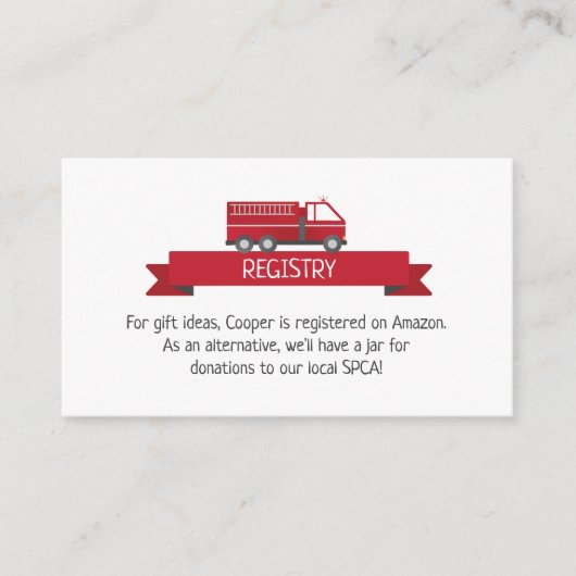 Kaart voor brandweerwagen voor brandweerlieden op  (Voorkant)