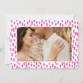 Kaart voor 'Bright Pink Dashing Photo Lijst Holida (Voorkant)