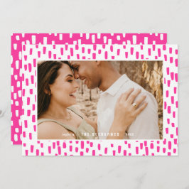 Kaart voor 'Bright Pink Dashing Photo Lijst Holida