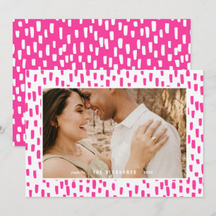 Kaart voor 'Bright Pink Dashing Photo Lijst Holida