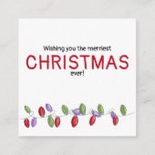 Kaart voor Bright Vintage kerstverlichting (Achterkant)