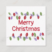 Kaart voor Bright Vintage kerstverlichting (Voorkant)