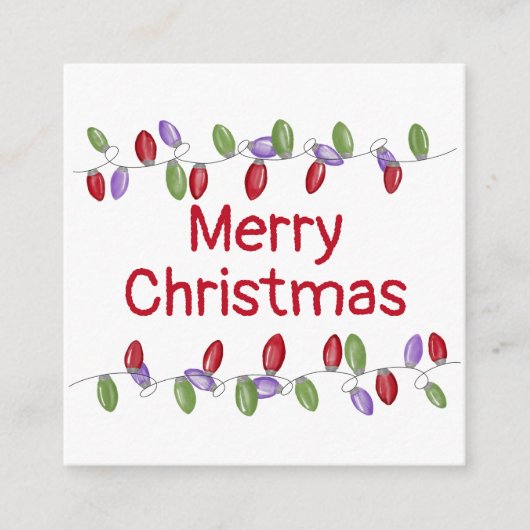 Kaart voor Bright Vintage kerstverlichting (Voorkant)