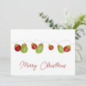 Kaart voor Bright Vintage kerstverlichting (Staand voorkant)