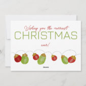 Kaart voor Bright Vintage kerstverlichting (Achterkant)