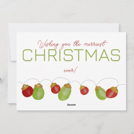 Kaart voor Bright Vintage kerstverlichting (Achterkant)