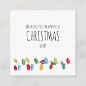 Kaart voor Bright Vintage kerstverlichting (Achterkant)