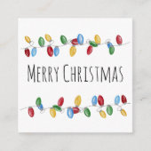 Kaart voor Bright Vintage kerstverlichting (Voorkant)