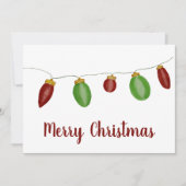 Kaart voor Bright Vintage kerstverlichting (Voorkant)