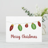 Kaart voor Bright Vintage kerstverlichting (Staand voorkant)