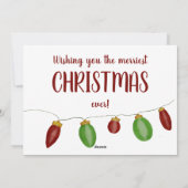 Kaart voor Bright Vintage kerstverlichting (Achterkant)