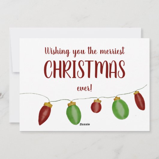 Kaart voor Bright Vintage kerstverlichting (Achterkant)