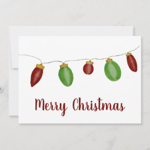 Kaart voor Bright Vintage kerstverlichting