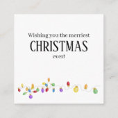 Kaart voor Bright Vintage kerstverlichting (Achterkant)