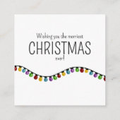 Kaart voor Bright Vintage kerstverlichting (Achterkant)